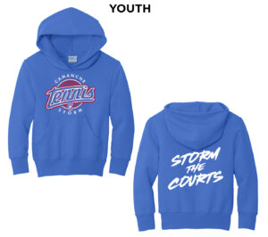 Camanche Girls Tennis Youth Fleece Hooded Sweatshirt-Royal