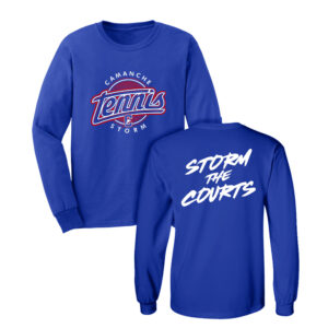 Camanche Girls Tennis Unisex Cotton Long Sleeve Tee-Royal