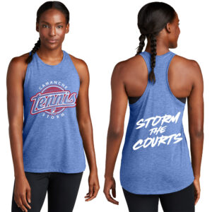Camanche Girls Tennis Sport-Tek Ladies PosiCharge Tri-Blend Wicking Tank-True Royal Heather