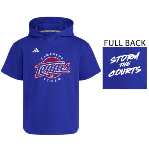 Camanche Girls Tennis Adidas  Dugout NWV Short Sleeve Hoodie- ROYAL