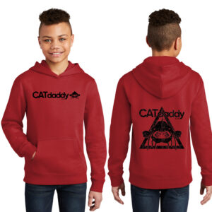 Cat Daddy Rah-Rah District YOUTH V.I.T. Fleece Hoodie-Classic Red