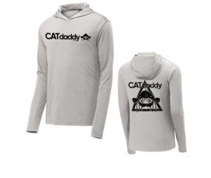 Cat Daddy Sport-Tek PosiCharge Competitor Hooded Pullover Adult-Silver