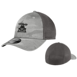 Cat Daddy New Era Tonal Camo Stretch Tech Mesh Cap-Rainstorm Grey
