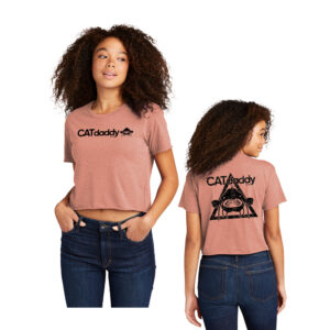 Cat Daddy Next Level Women Festival Cali Crop Tee-Desert Pink