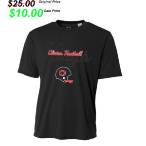 Clinton FB Player Gear Adult Cooling Performance Tshirt-Black