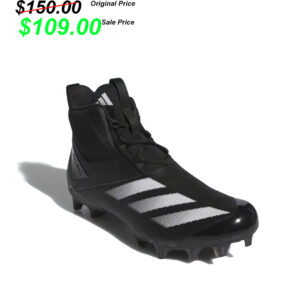 Clinton FB Player Gear PGoach Adidas CHAOS football Lineman High Top Cleats/Shoes – Black/White