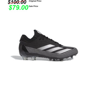 Clinton FB Player Gear PGoach Adidas ADIZERO ELECTRIC.1  Cleats/Shoes – Black/White