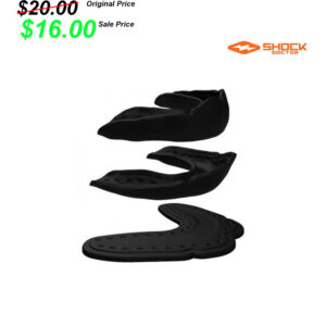 Clinton FB Player Gear PG Shock Doctor Micro Fit low profile mouth guard BLACK
