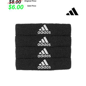 Clinton FB Player Gear PG Adidas interval 3/4″ Bicep Bands (4pack) Black/White