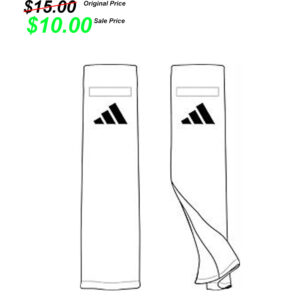 Clinton FB Player Gear PG Adidas Team 2.0 WHITE football towel with hook-and-loop (QB Towel)