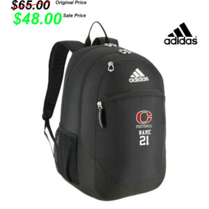 Clinton FB Player Gear Adidas Striker II Team Backpack -Black