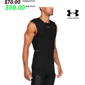 Clinton FB Player Gear Under Armour Game Day Armour Pro 5-Pad football Sleeveless Top -BLACK