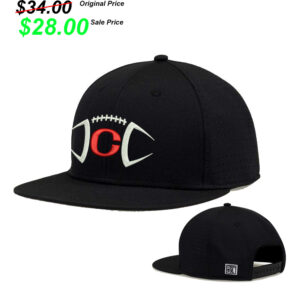 Clinton FB Player Gear The Game Perforated GameChanger Snapback Cap-Black