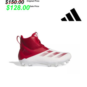 Clinton FB Player Gear Adidas CHAOS football Lineman High Top Cleats/Shoes – Power Red/White