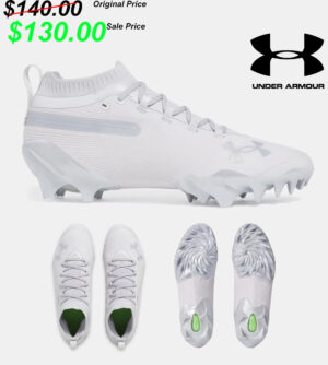 Clinton FB Player Gear  UA Spotlight Pro Suede Men’s Football Cleats GRAY