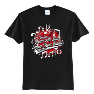 Clinton State Show Choir Band Unisex Short Sleeve Tee-Black