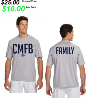 CM Football Gear Adult Cooling Performance Tshirt-Silver