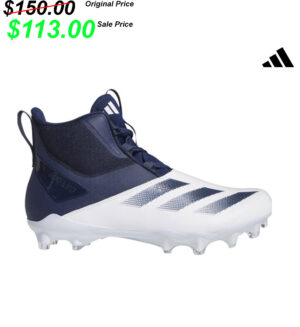 CM Football Gear Adidas CHAOS football Lineman High Top Cleats/Shoes – NAVY/White