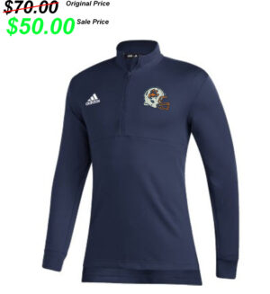 CM Football Gear Adidas Team issue 1/4 zip pullover- NAVY (L-3X)