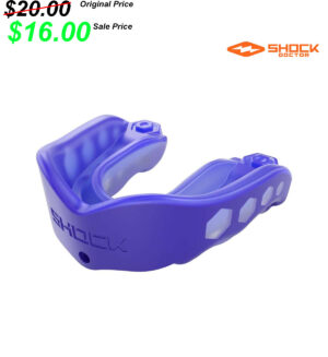 CM Football Gear PG Shock Doctor  Gel Max convertible mouth guard BLUE