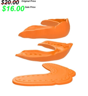 CM Football Gear PG Shock Doctor Micro Fit low profile mouth guard SHOCK ORANGE