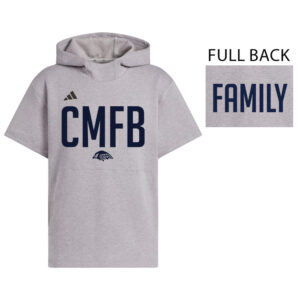 CM Football Gear Adidas  Dugout NWV Short Sleeve Hoodie-Medium Grey