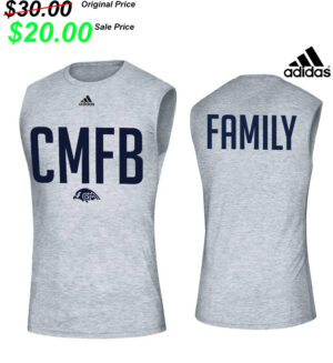 CM Football Gear Adidas Creator Sleeveless Tee-Grey Heather