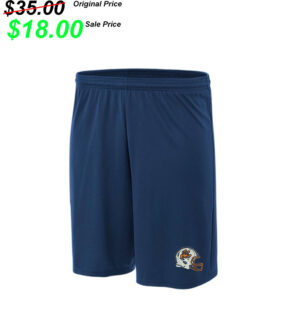 CM Football Gear 9” Cooing Performance PowerMesh Short-Navy (XL, 2x, 3X)