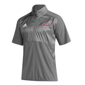 Camanche Football Adidas Sideline woven Short Sleeve 1/4 zip pullover – Team GreyFour