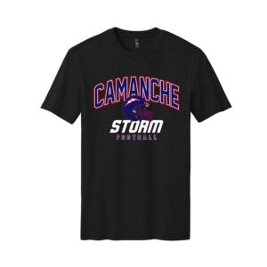 Camanche Football District Made Mens Perfect Blend Crew Tee-Black