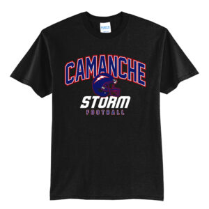 Camanche Football Unisex Short Sleeve Tee-Black