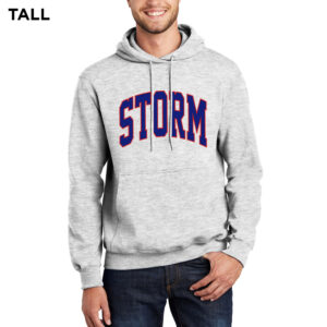 Camanche Football Tall Fleece Hooded Sweatshirt-Ash (Tackle Twill)