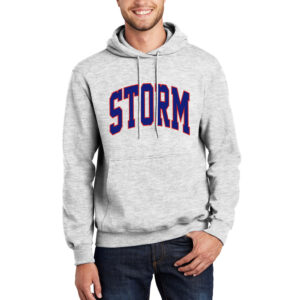 Camanche Football Unisex Fleece Hooded Sweatshirt-Ash (Tackle Twill)