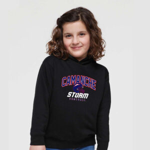 Camanche Football Toddler Hooded Sweatshirt-Black