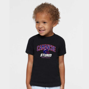 Camanche Football Toddler Fine Jersey Tee-Black