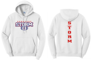 Camanche Football Unisex Fleece Hooded Sweatshirt-White