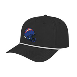 Camanche Football Cap America Athletic Rope Cap-Black/White