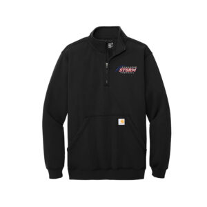 Camanche Football Carhartt Men Midweight 1/4-Zip Mock Neck Sweatshirt-Black