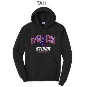 Camanche Football Unisex Tall Basic Hooded Sweatshirt-Black