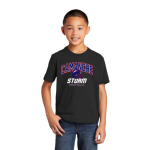Camanche Football Youth Cotton Fan Favorite Short Sleeve Tee-Black