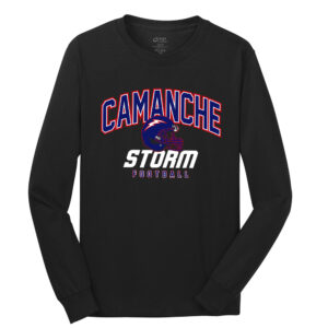 Camanche Football Unisex Cotton Long Sleeve Tee-Black