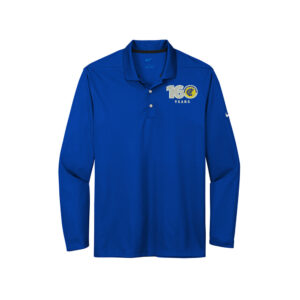 CNB Nike Dri-FIT Micro Pique 2.0 Long Sleeve Polo-Game Royal