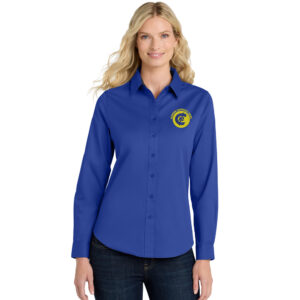 CNB Port Authority – Ladies Long Sleeve Easy Care Shirt-Royal