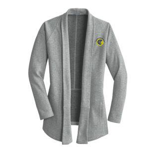 CNB Port Authority Ladies Interlock Cardigan-Medium Grey
