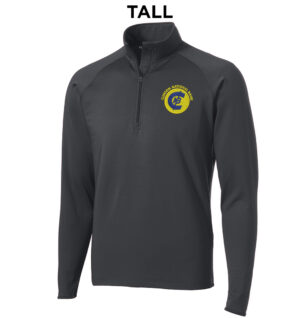 CNB Sport-Tek TALL Sport-Wick Stretch 1/2-Zip Pullover-Charcoal Grey