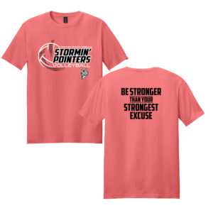 CPU Volleyball PG Unisex Softstyle Short Sleeve Tee-Coral Silk