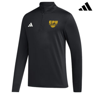 CPU Volleyball PG Adidas Men 1/2 Zip Golf Jacket-Black