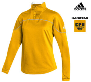 CPU Volleyball PG Adidas Women’s Stadium 1/4 snap pullover – GOLD