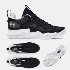 CPU Volleyball PG UA Ace Low Women’s Volleyball Shoes 5 – Black/White/White