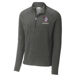 DC Boys Golf Sport Tek Men Sport Wick Flex Fleece 1/4 Zip-Dark Grey Heather